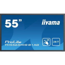 55" LCD iiyama ProLite TH5565MIS-B1AG -IPS,20dotyk.bodů,12ms,1100:1,400cd,FHD,24/7,USBmedplay,černý