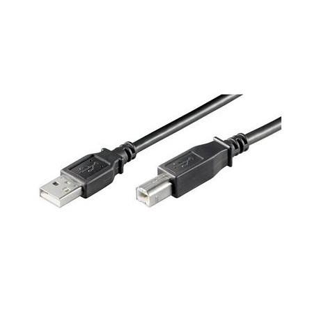 PremiumCord Kabel USB 2.0, A-B, 3m, černý
