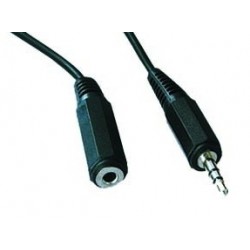 Kabel prodloužovací jack 3,5mm M/F, 1,5-2 m audio