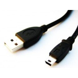 USB kabel A-MINI 5PM 2.0 2m HQ 1,8m