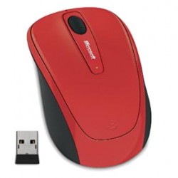 Microsoft Wireless Mobile Mouse 3500, flame red gloss
