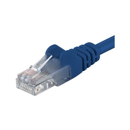 PremiumCord Patch kabel UTP RJ45-RJ45 CAT6 1m modrá