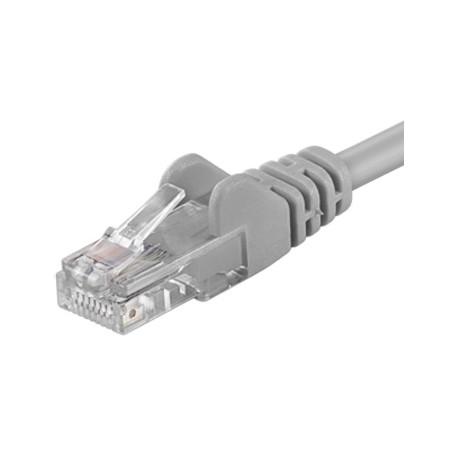 PremiumCord Patch kabel UTP RJ45-RJ45 CAT6 5m šedá