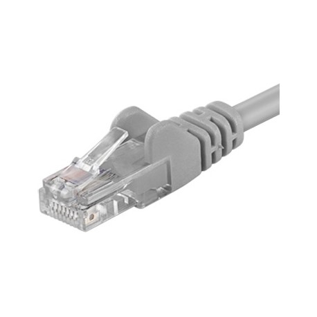 PremiumCord Patch kabel UTP RJ45-RJ45 CAT6 10m šedá