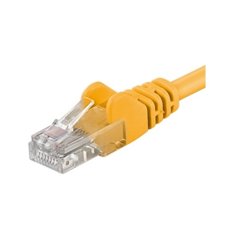 PremiumCord Patch kabel UTP RJ45-RJ45 level 5e 3m žlutá