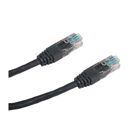 DATACOM Patch cord UTP CAT5E 1,5m černý