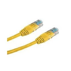 DATACOM patch cord UTP cat5e 10M žlutý