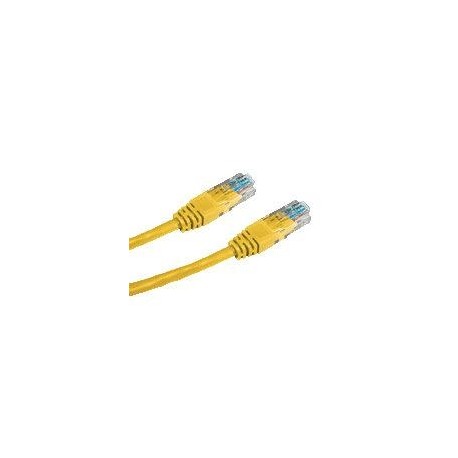 DATACOM patch cord UTP cat5e 10M žlutý