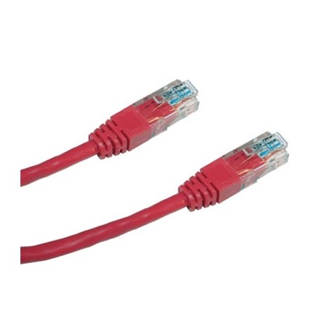 DATACOM Patch cord UTP CAT5E 1,5m červený