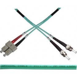 Optický patch kabel duplex SC-ST 50/125 MM 2m OM3