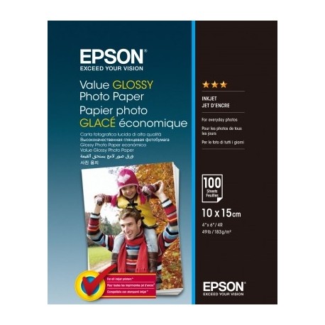 EPSON Value Glossy Photo Paper 10x15cm 100 sheet