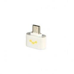 WE Adaptér OTG USB 2.0 Micro USB M - USB F White