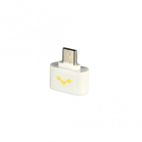 WE Adaptér OTG USB 2.0 Micro USB M - USB F White