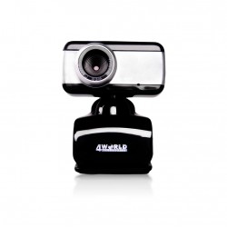 4World Webkamera 2M USB Black/Silver