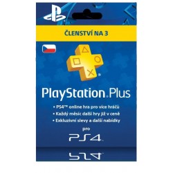 PlayStation Plus Card Hang 90 Days - pouze pro CZ PS Store