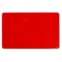COLOR PVC CARD - RED, 30 MIL (500 CARDS)