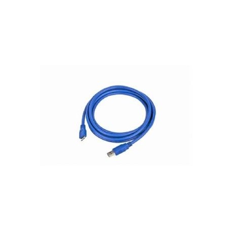 Kabel USB A-B micro 1,8m 3.0, modrý