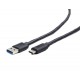 Kabel CABLEXPERT USB 3.0 AM na Type-C kabel (AM/CM), 1,8m, černý